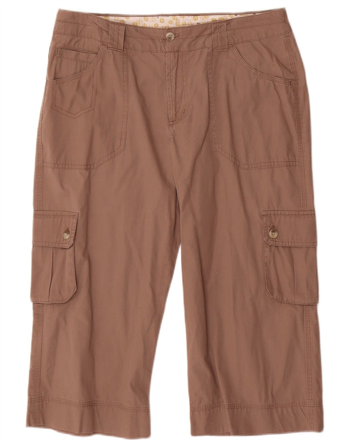 COLUMBIA Dame Cargo Capri Bukser US 8 Medium W32 L19 Brun Bomuld