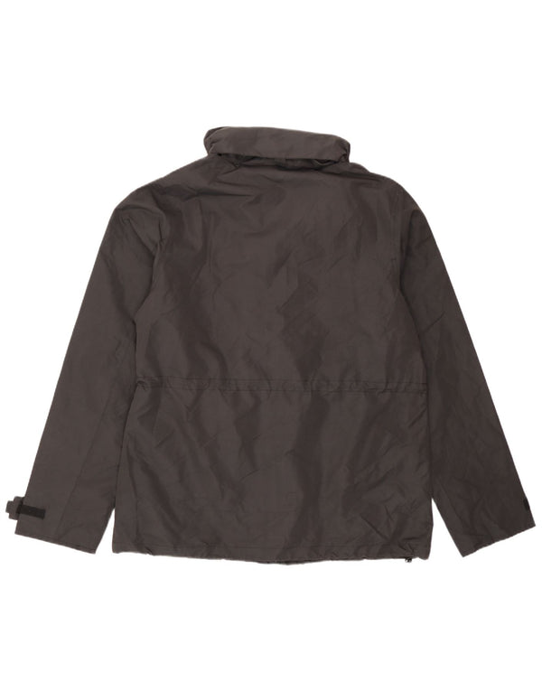 Mountain Warehouse Dame Regnjakke med hætte UK 12 Medium Sort Polyamid