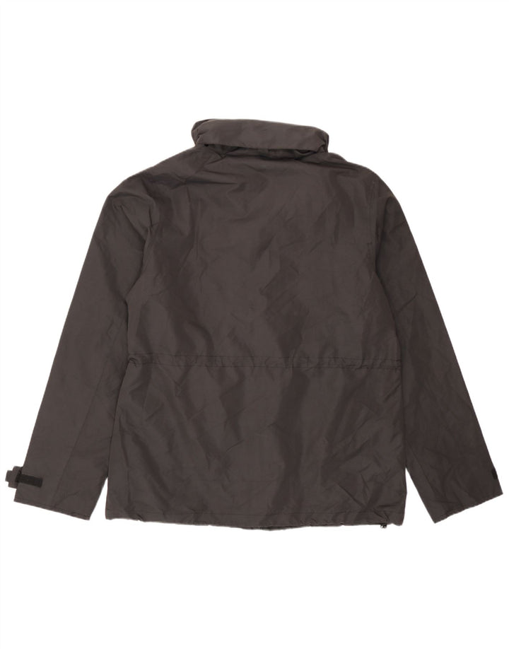 Mountain Warehouse Dame Regnjakke med hætte UK 12 Medium Sort Polyamid