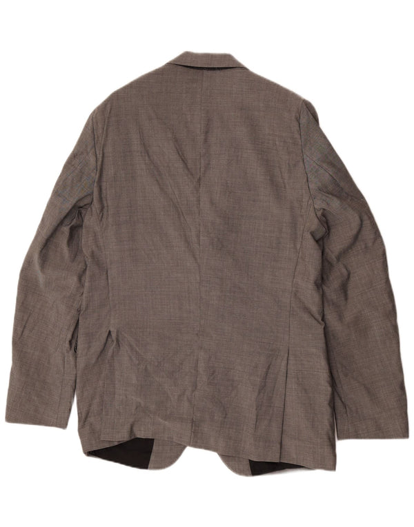 Calvin Klein Herre 2-knaps blazerjakke IT 56 3XL Grå Uld