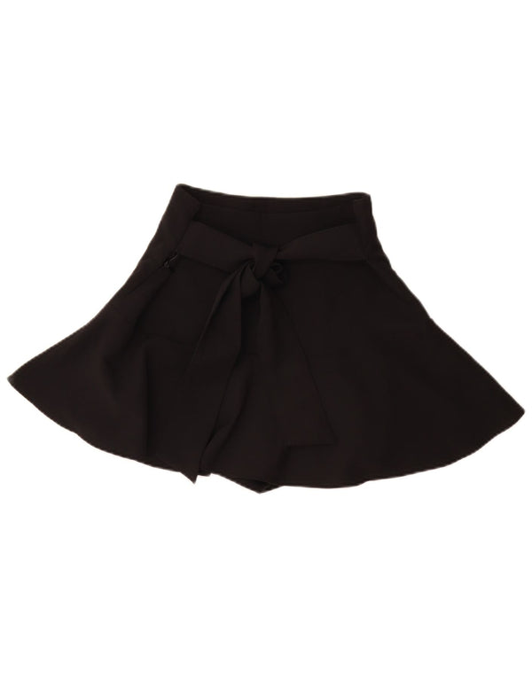 Zara Dame Mini Nederdel Small W26 Sort Bomuld