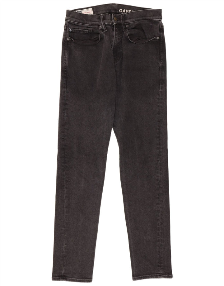 Gap Dame Slim Tapered Jeans W30 L32 Sort Bomuld