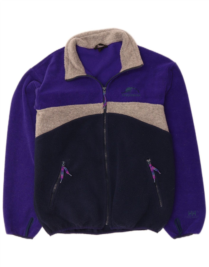 HELLY HANSEN Fleecejakke til mænd UK 38 Medium Navy Blue Colourblock