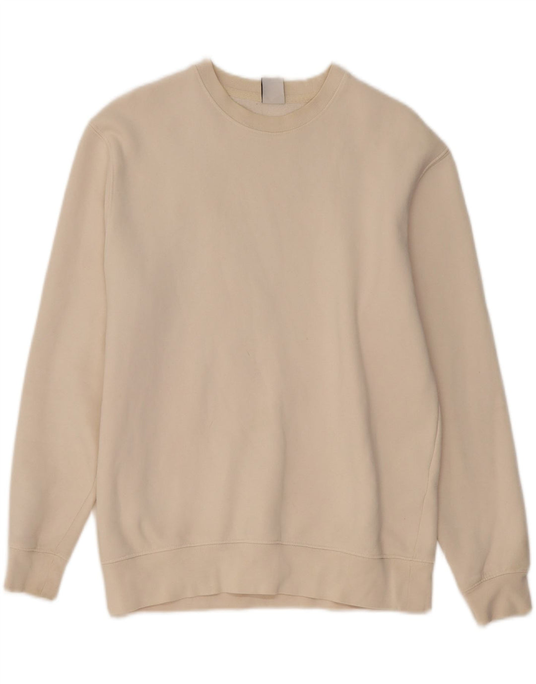 ZARA Mens Sweatshirt Jumper Small Beige Cotton Vintage Zara and Second-Hand Zara from Messina Hembry 
