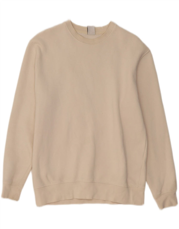 ZARA Mens Sweatshirt Jumper Small Beige Cotton Vintage Zara and Second-Hand Zara from Messina Hembry 