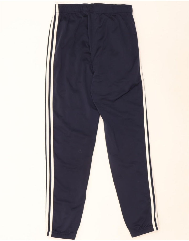 ADIDAS Womens Tracksuit Trousers Joggers UK 10 Small  Navy Blue Polyester
