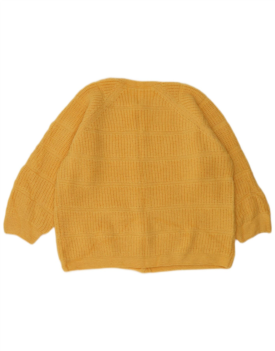 Vintage dame cardigan sweater UK 14 Large Yellow