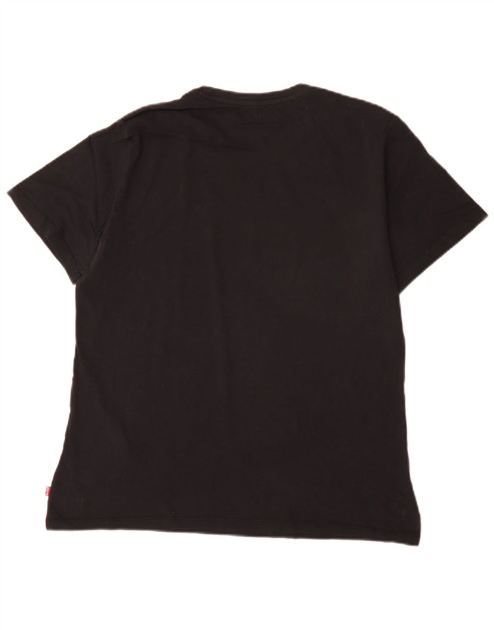 Levi's Herre grafisk T-shirt top mellem sort bomuld