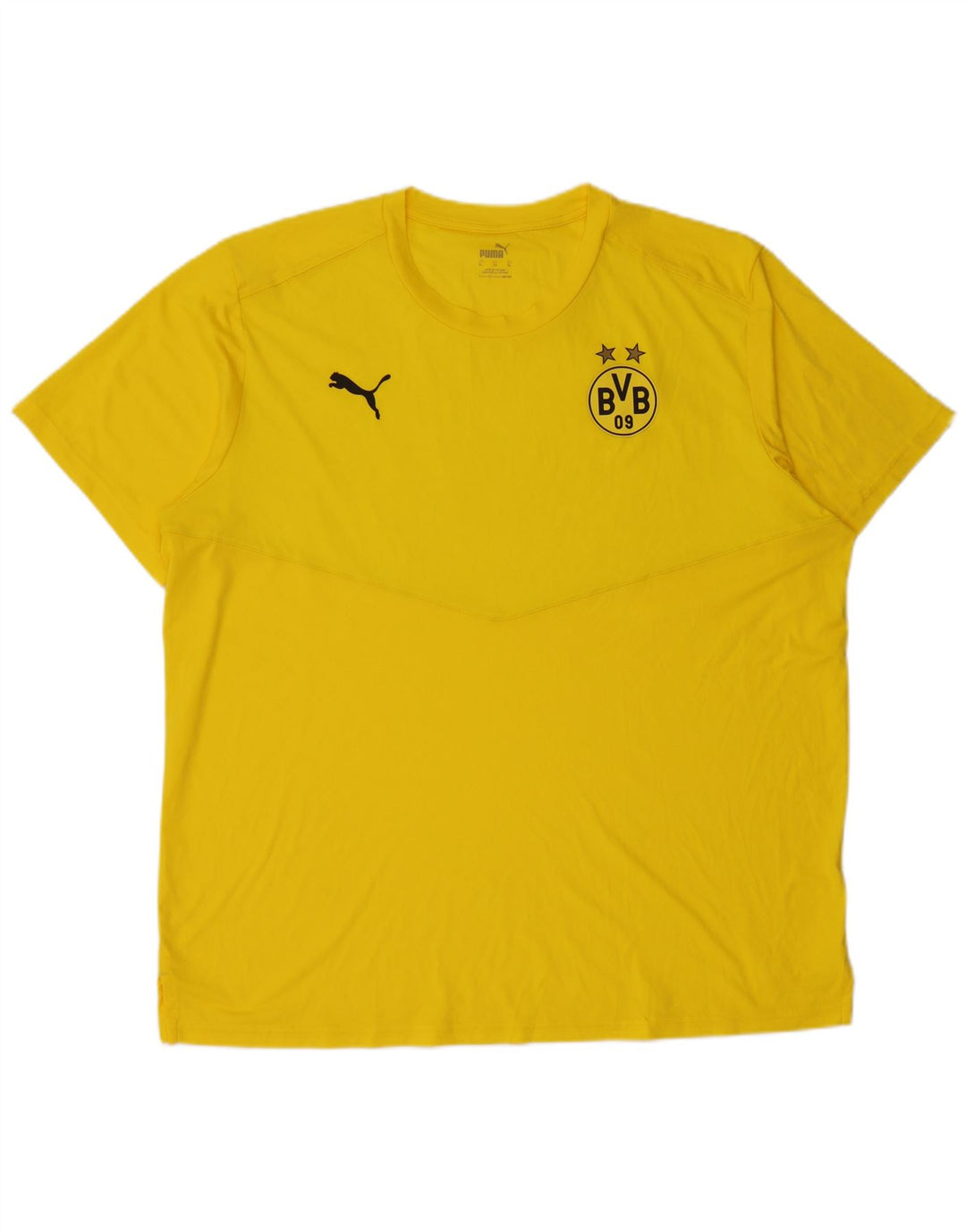 Puma Herre BVB Dortmund Grafisk T-Shirt Top XL Gul