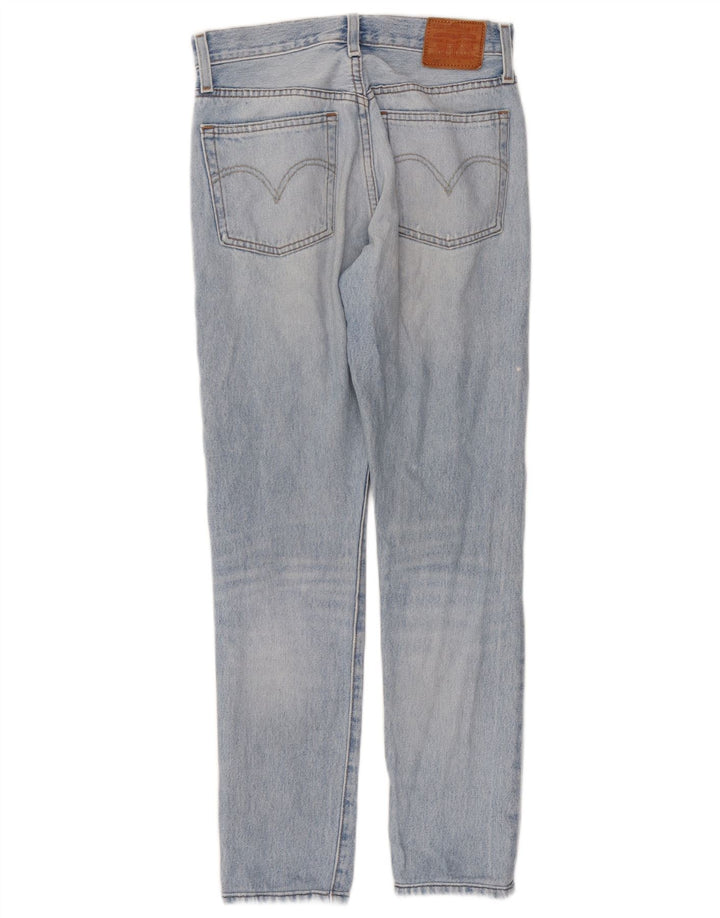 Levi's Dame 501 Straight Jeans W25 L30 Blå Bomuld