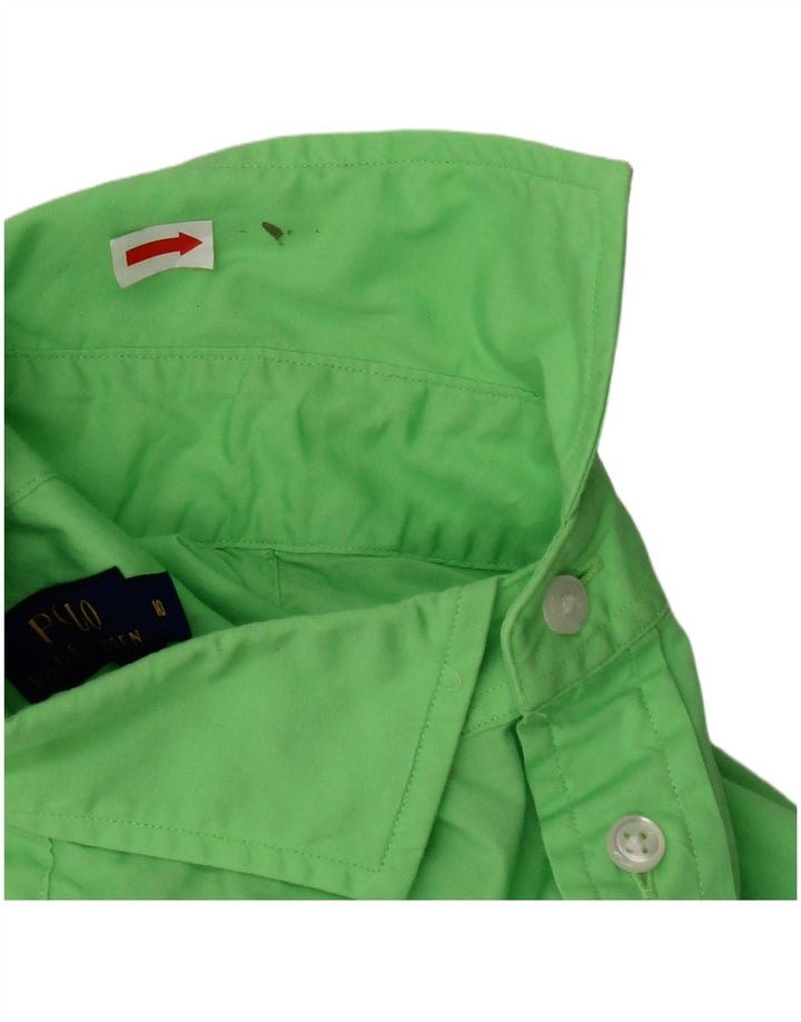 POLO RALPH LAUREN Dameskjorte US 10 Stor grøn bomuld