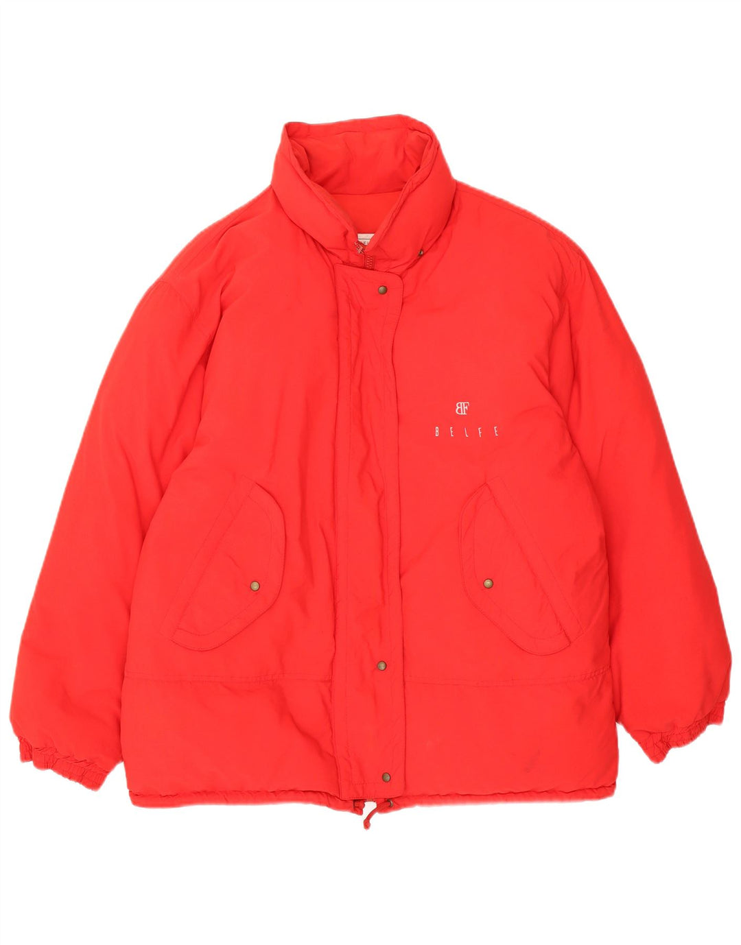Belfe & Womens Oversized Polstret Jakke UK 16 Large Red