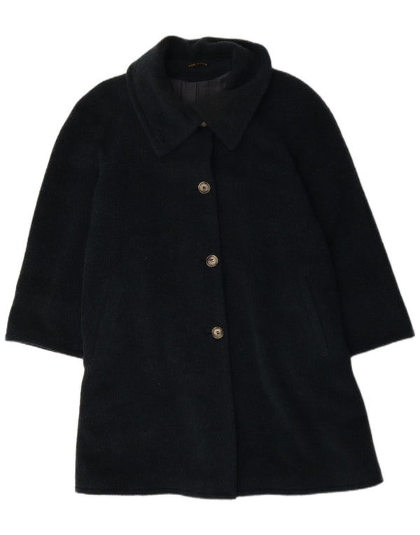 VINTAGE Dame Oversized Overfrakke UK 14 Large Green