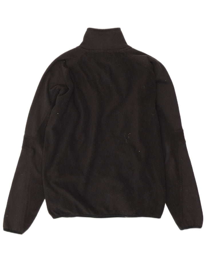 KAPPA Fleece Jumper med lynlås til mænd, stor sort polyester