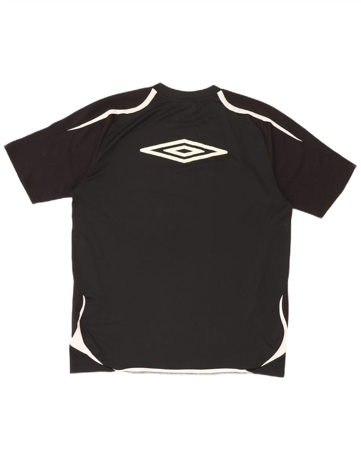 Umbro Herre Grafisk T-Shirt Top XL Sort Colourblock Polyester