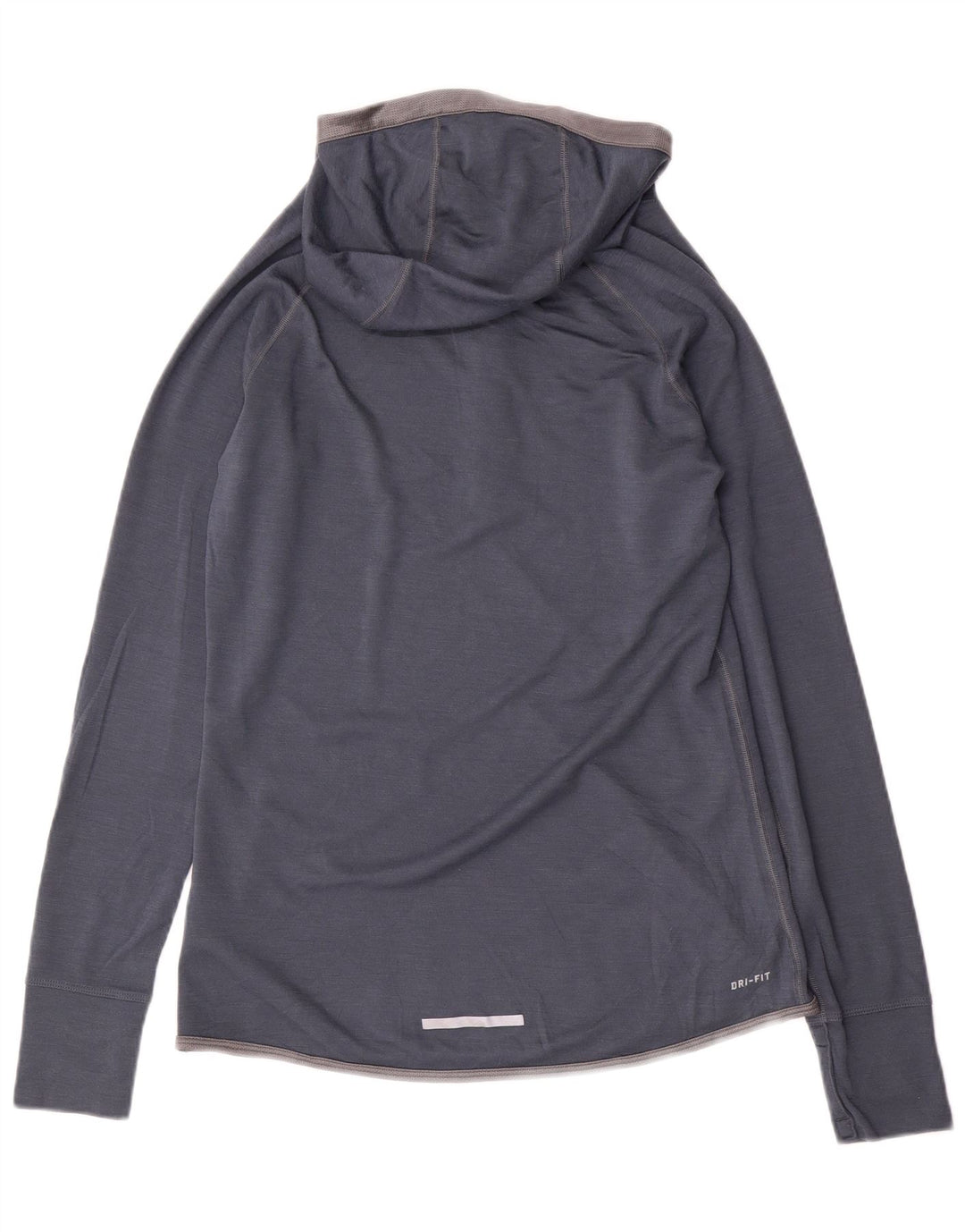 NIKE Dame Dri Fit Hættetrøje Træningsdragt Top UK 14 Stor Marineblå