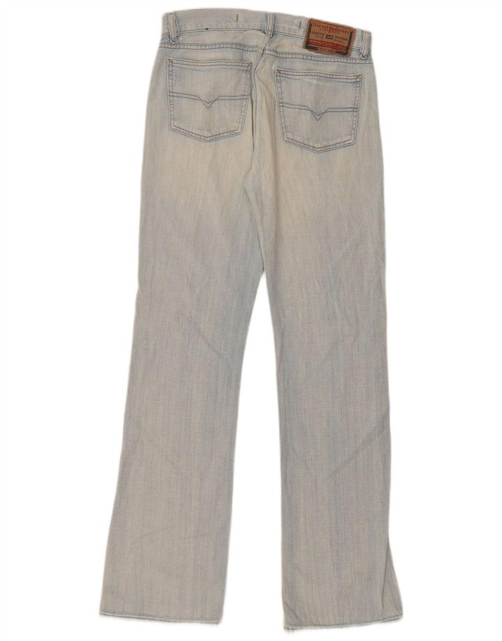 Diesel Dame Straight Jeans W32 L34 Blå Bomuld