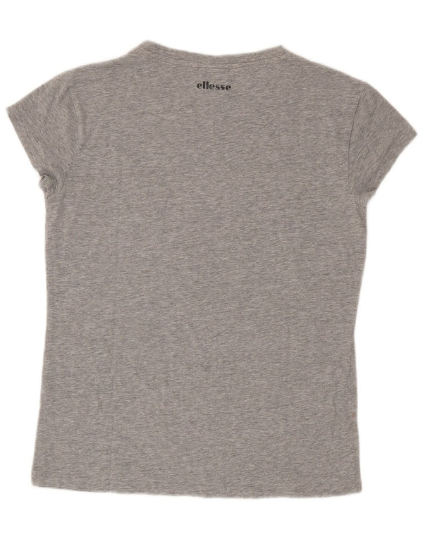 Ellesse Dame Grafisk T-Shirt Top UK 18 XL Grå