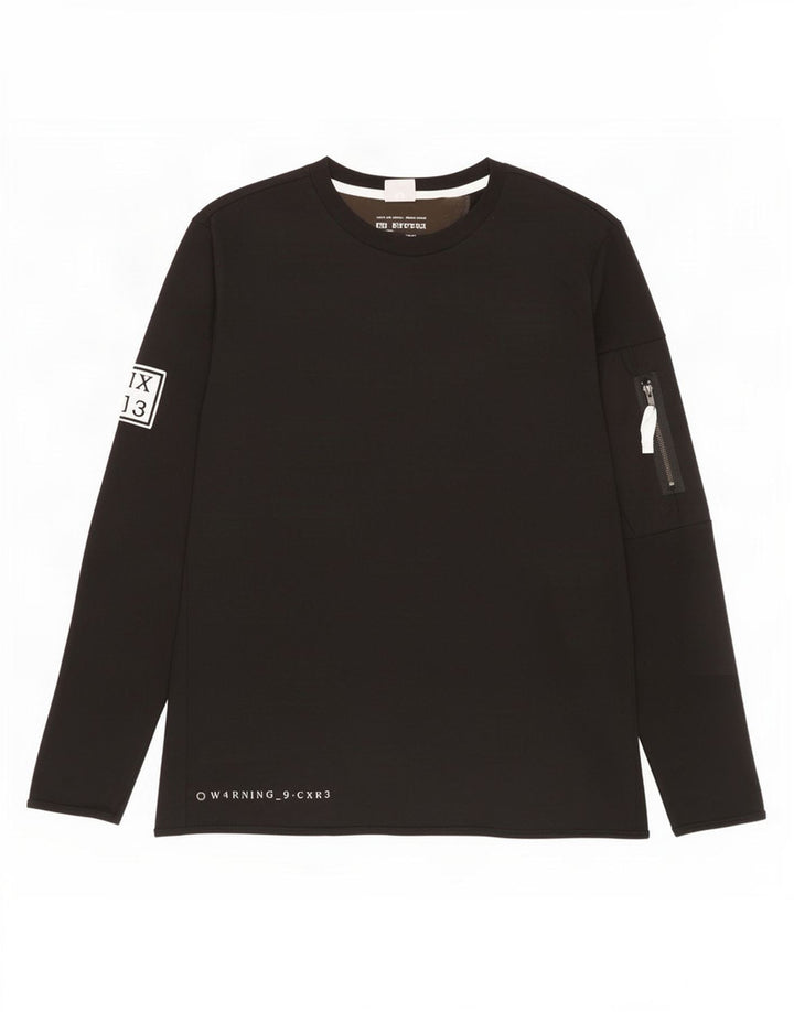 Jack & Jones Herre Top Langærmet XL Sort Bomuld