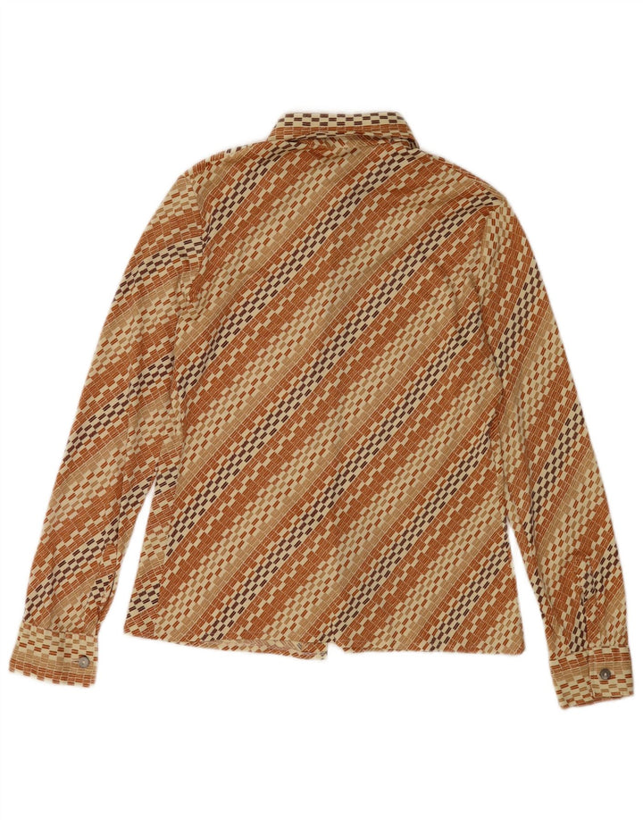 Vintage dameskjorte IT 48 XL brun stribet