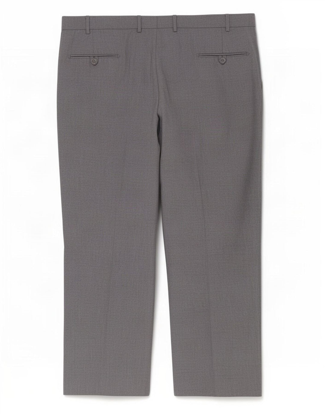 Marks & Spencer Straight Chino-bukser til mænd W44 L29 Grå polyester