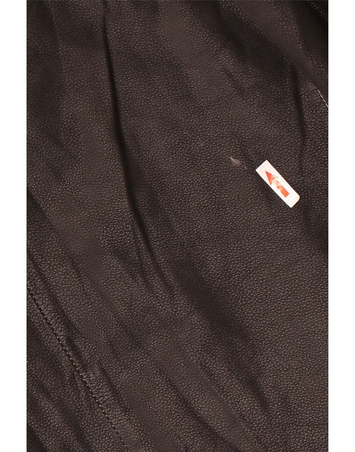 Vintage herre læderjakke UK 44 2XL sort læder