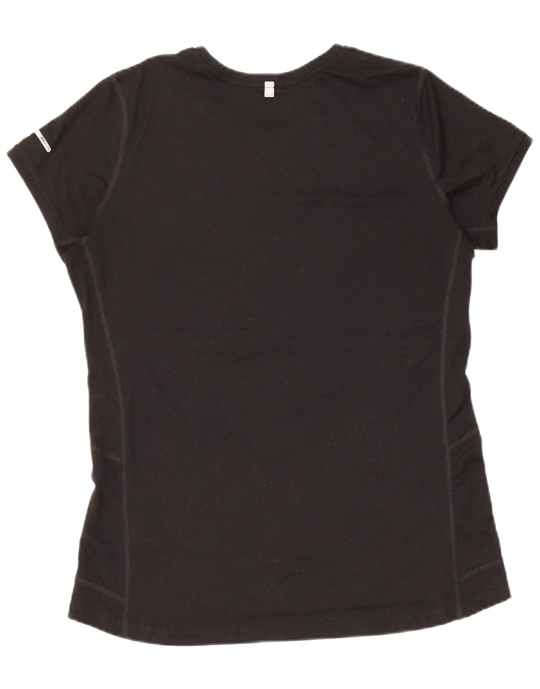 NIKE Dame Dri Fit T-Shirt Top UK 14 Stor sort polyester
