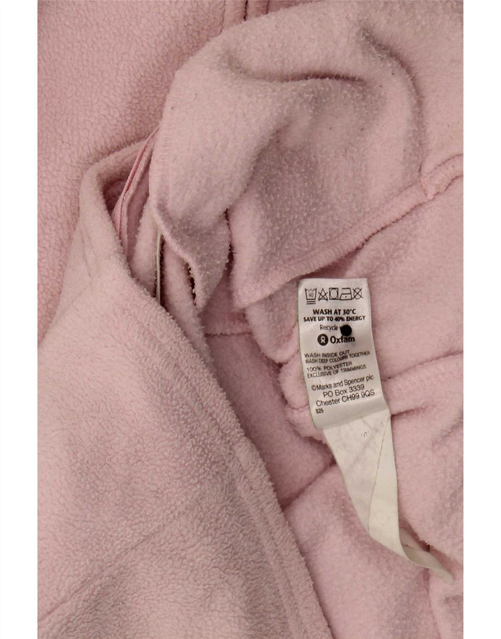 Marks & Spencer Fleecejakke til kvinder UK 14 Stor Pink Polyester