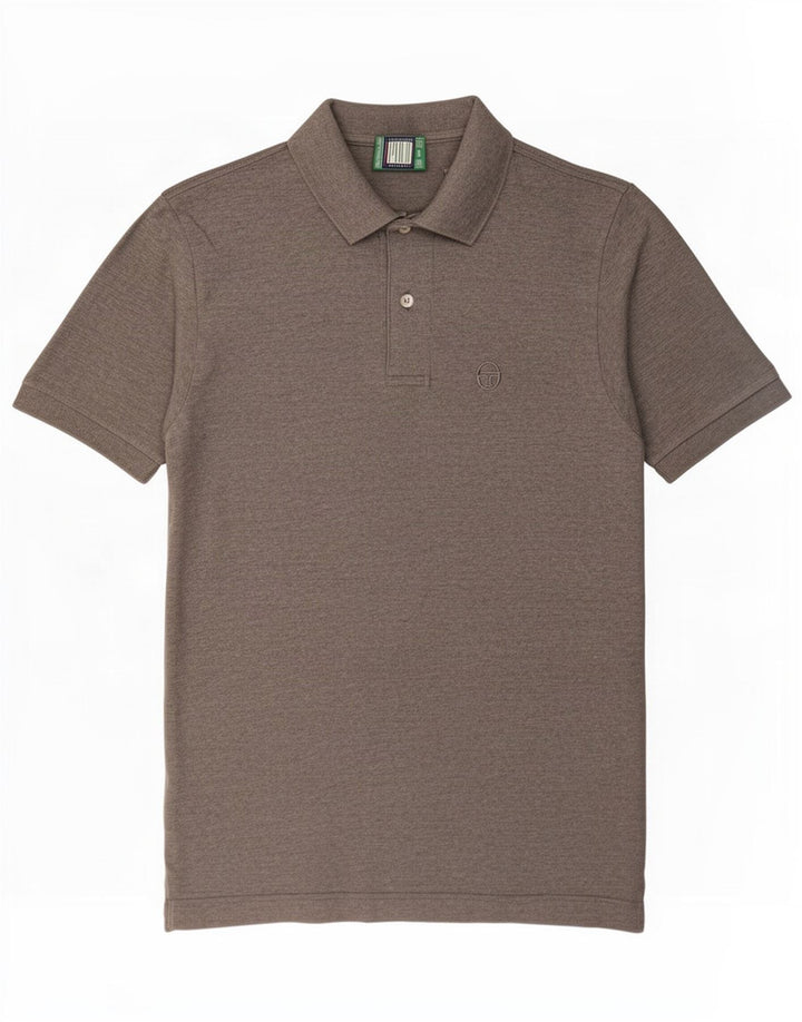 Sergio Tacchini Herre poloshirt IT 50 Medium Grå Bomuld