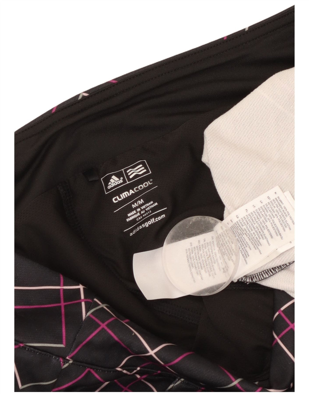 Adidas Womens Climacool Skort UK 14 Medium Black Check Polyester