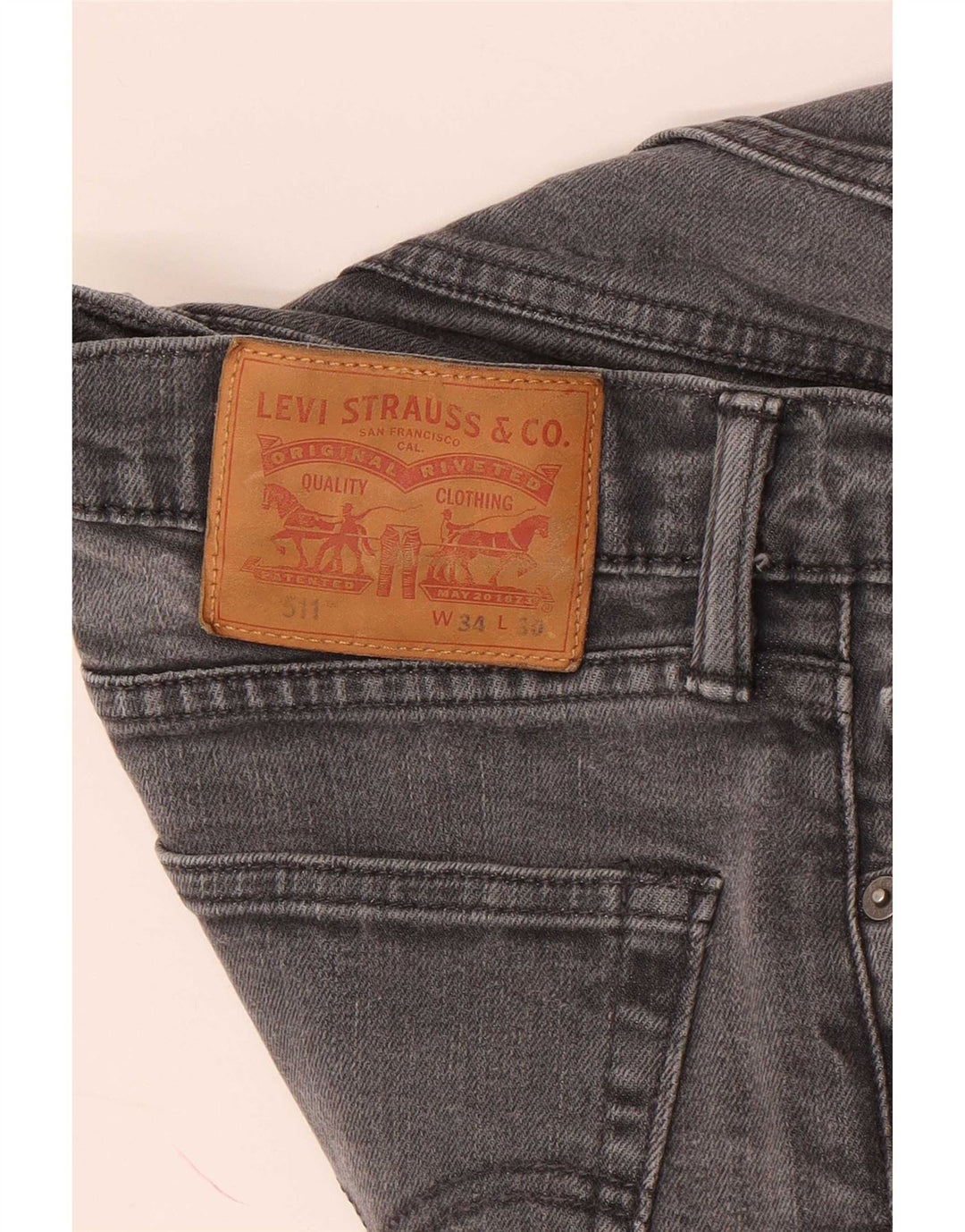Levi's Mens 511 Slim Jeans W34 L30 Grå