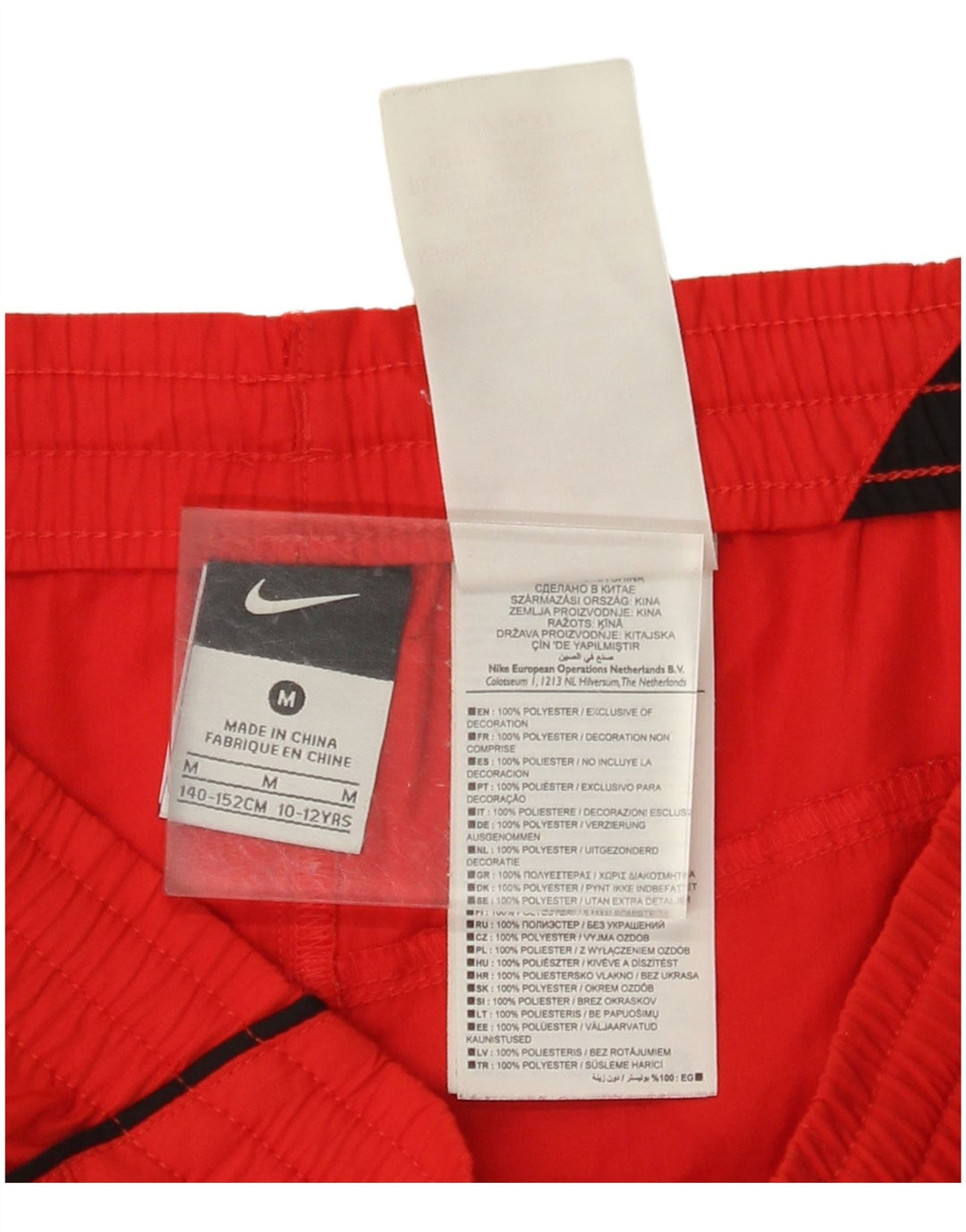 NIKE Sportsshorts til drenge 10-11 år Medium Rød Polyester