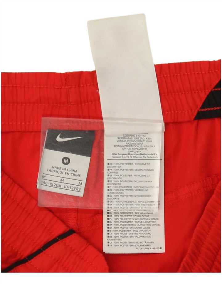 NIKE Sportsshorts til drenge 10-11 år Medium Rød Polyester