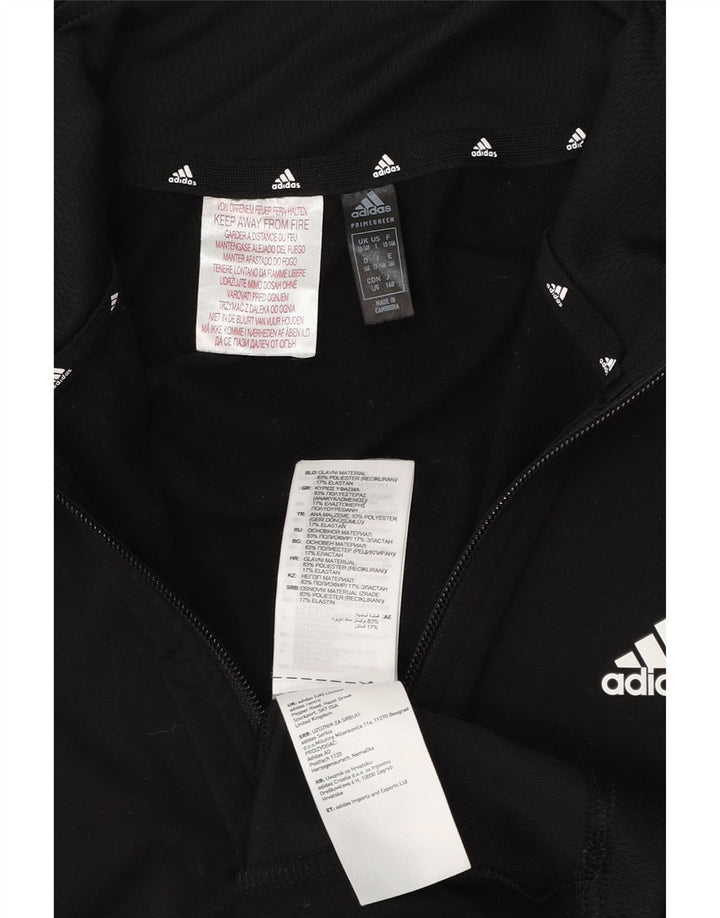Adidas Boys Aeroready Zip Neck Pullover Træningsdragt Top 13-14 år Sort