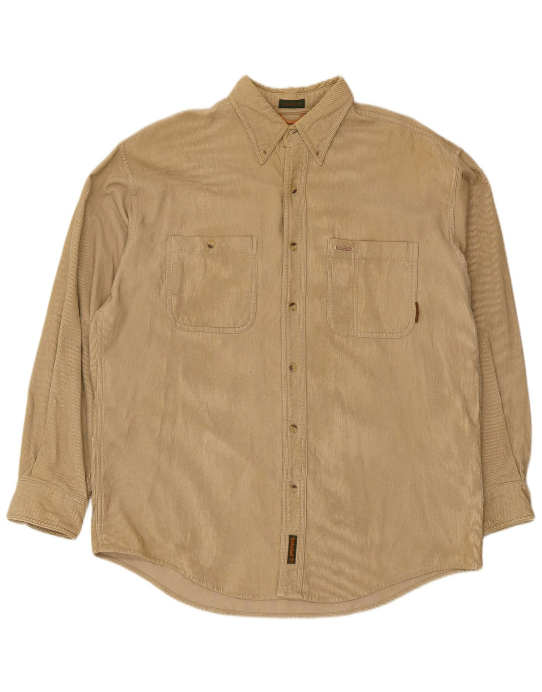 Timberland Herre Corduroy-skjorte Medium Beige Bomuld
