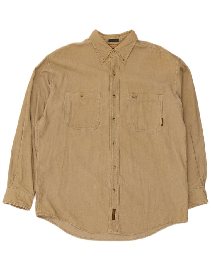 Timberland Herre Corduroy-skjorte Medium Beige Bomuld