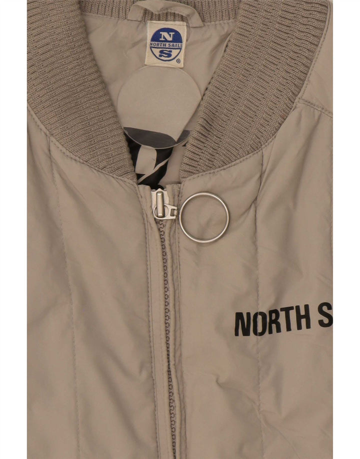 North Sails Herre Polstret Gilet UK 42 XL Beige Polyamid