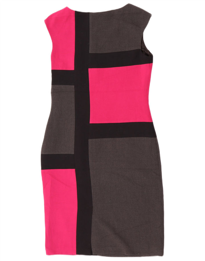 Marks & Spencer Womens Sheath Dress UK 10 Small Multicolor Colourblock