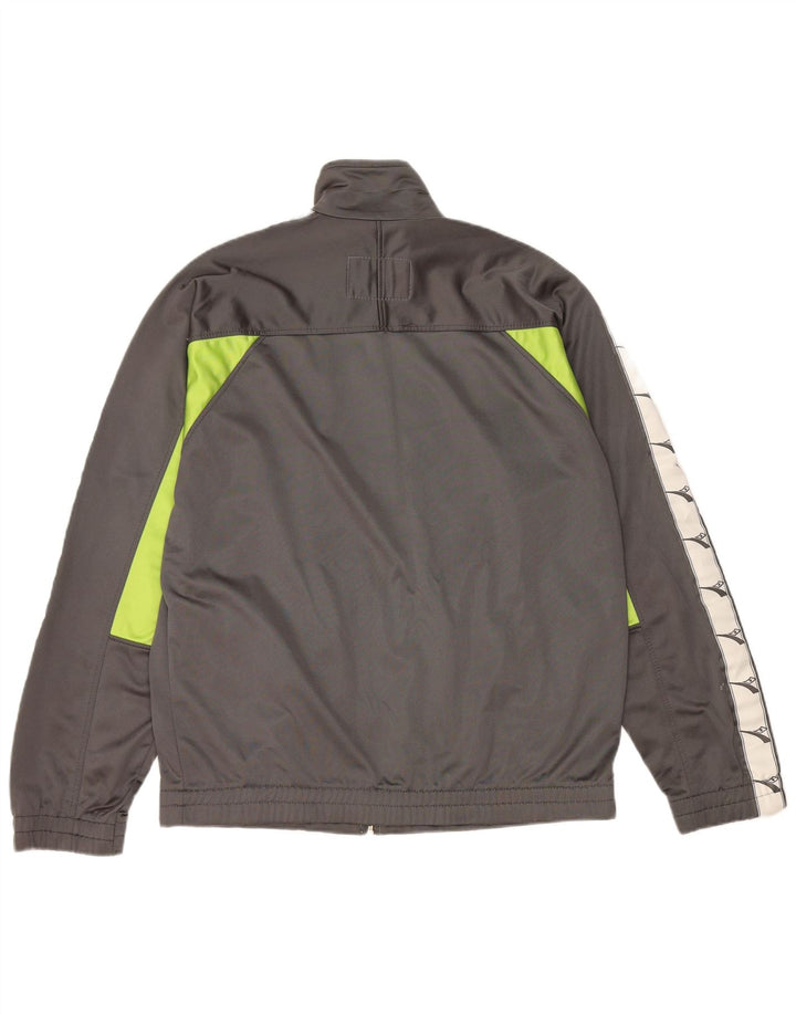 Diadora Herre grafisk træningsdragt Topjakke UK 40 Medium Grey Colourblock