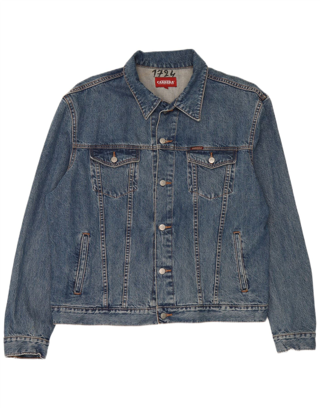 Carrera Dame denimjakke UK 20 2XL Blå Bomuld
