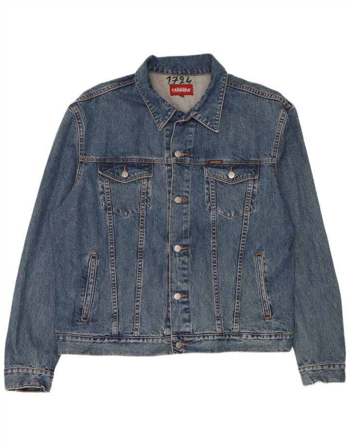Carrera Dame denimjakke UK 20 2XL Blå Bomuld
