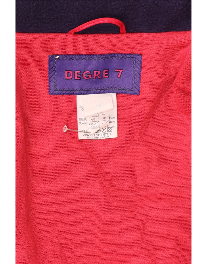 Degre 7 Herre Hætte Skijakke IT 52 XL Navy Blue Colourblock Polyester
