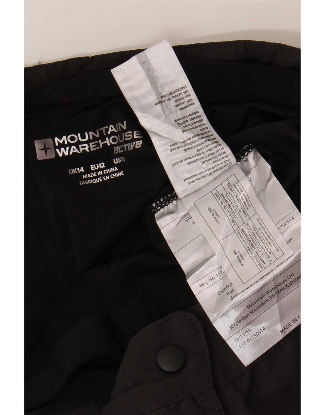 Mountain Warehouse Womens Bermuda Shorts UK 14 Large W34 Grey Polyester