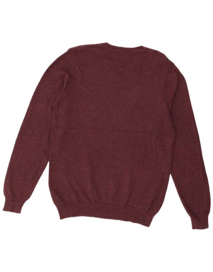 Marks & Spencer Herre Regular Fit V-hals sweater Medium Burgundy