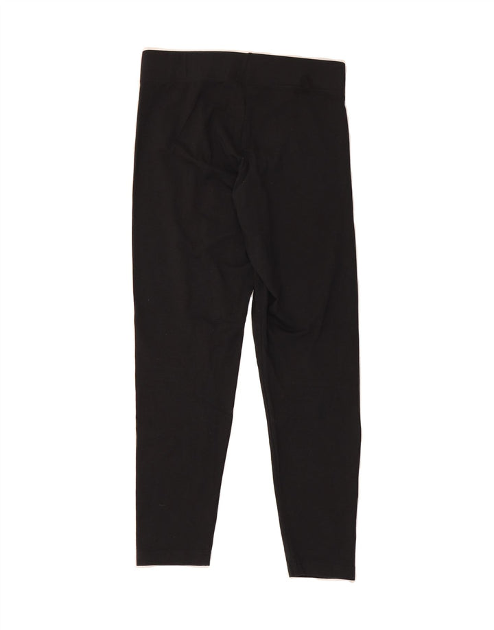 ADIDAS Womens Graphic Leggings UK 12/14 Medium  Black Cotton Vintage Adidas and Second-Hand Adidas from Messina Hembry 