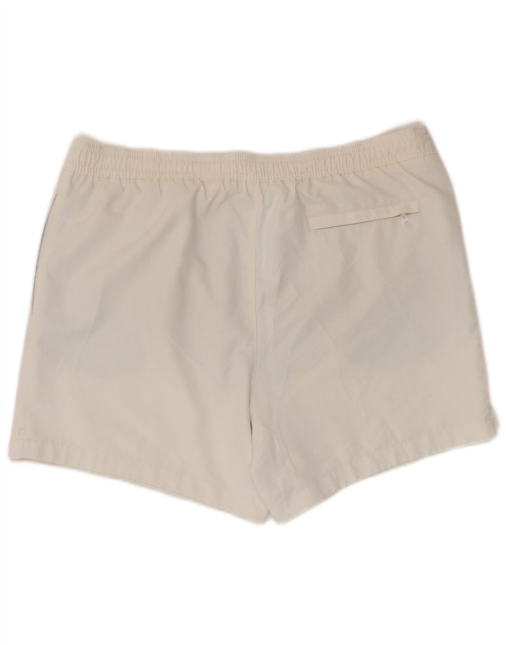 Calvin Klein Herre grafiske badeshorts Store hvide polyester