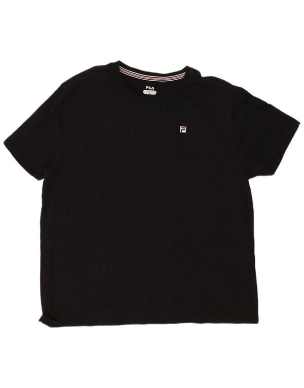 Fila Herre T-Shirt Top 3XL Sort Bomuld