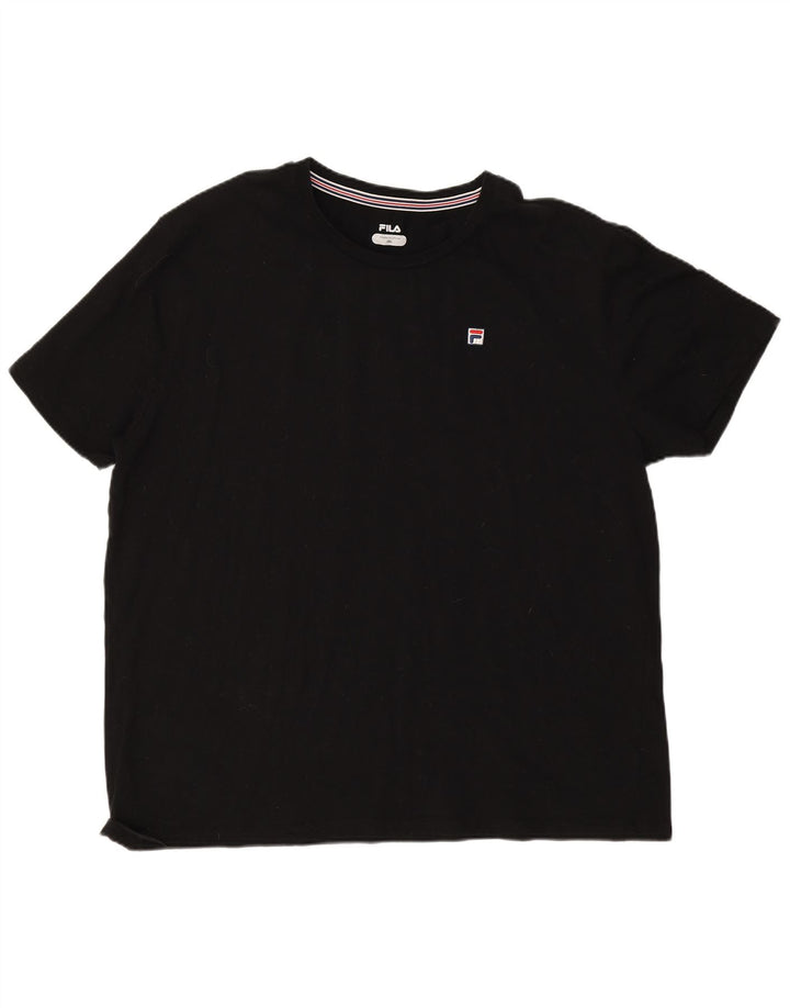 Fila Herre T-Shirt Top 3XL Sort Bomuld
