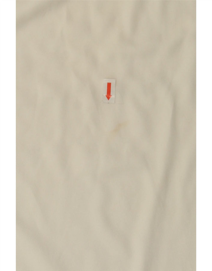 COLMAR Mens Polo Shirt Large Off White Polyester Vintage Colmar and Second-Hand Colmar from Messina Hembry 