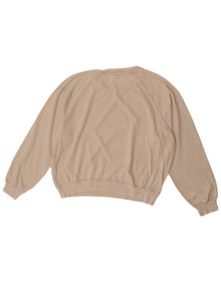 J. Crew Womens Crop Oversized Sweatshirt Jumper UK 10 Small Off White